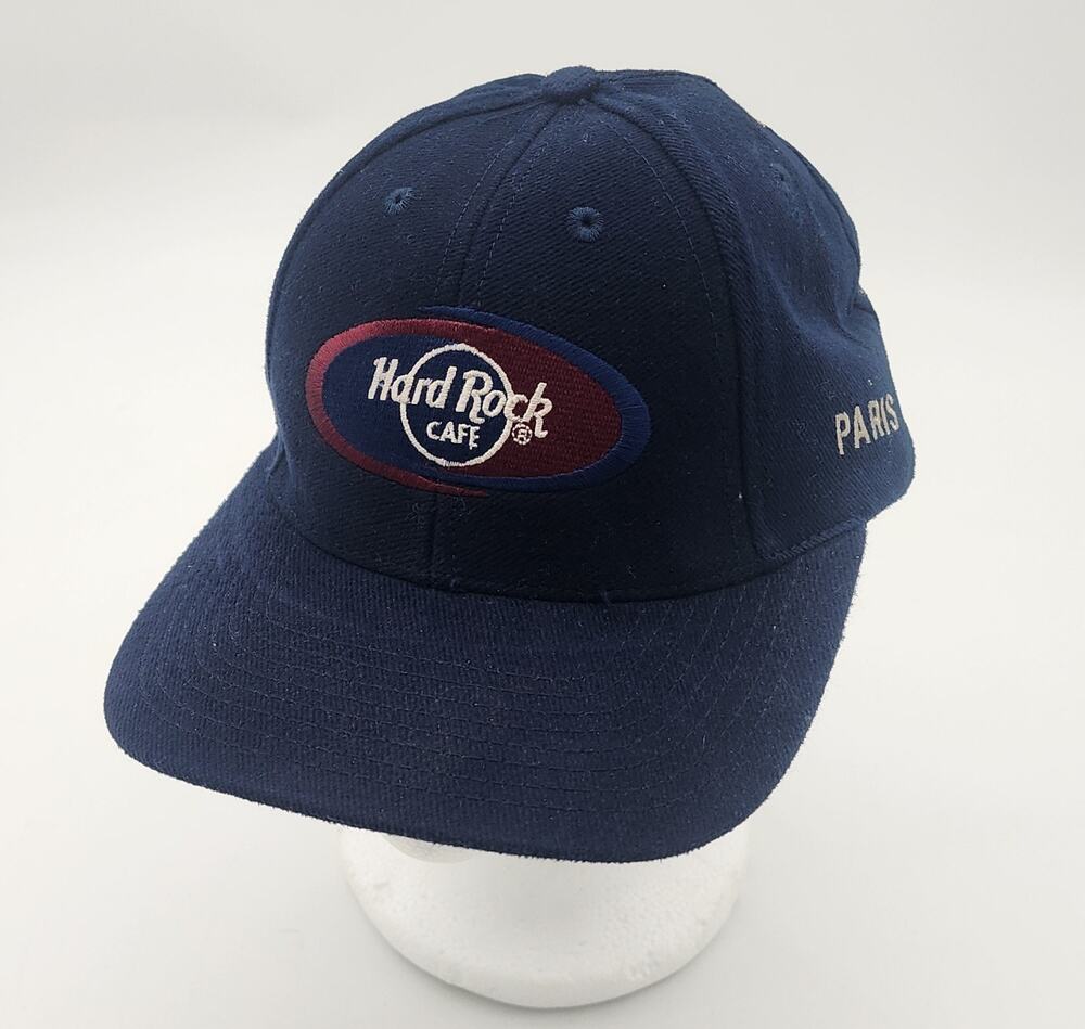 Vintage Hard Rock Cafe Paris Love All Serve All Strapback Adjustable Hat Cap